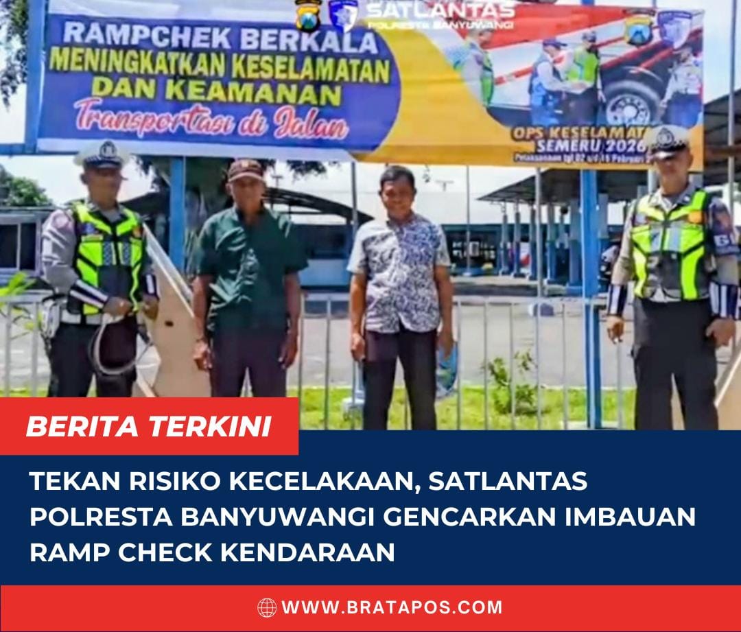 Tekan Risiko Kecelakaan, Satlantas Polresta Banyuwangi Gencarkan Imbauan Ramp Check Kendaraan