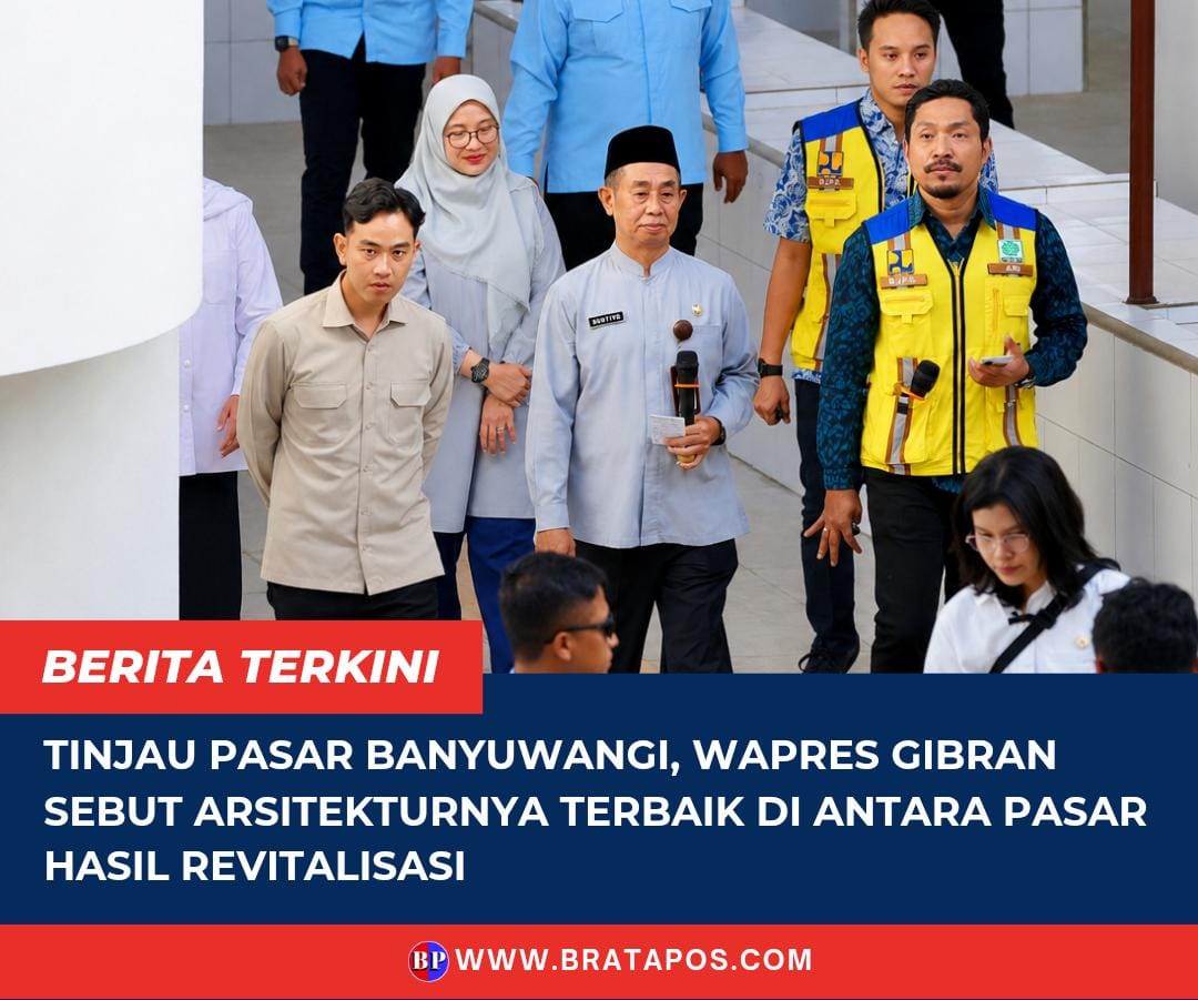 Tinjau Pasar Banyuwangi, Wapres Gibran Sebut Arsitekturnya Terbaik di Antara Pasar Hasil Revitalisasi