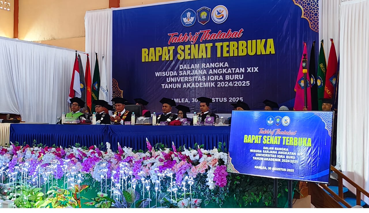 Universitas Iqra Buru Wisuda  371'Rapat Senat Di Pimpin Rektor