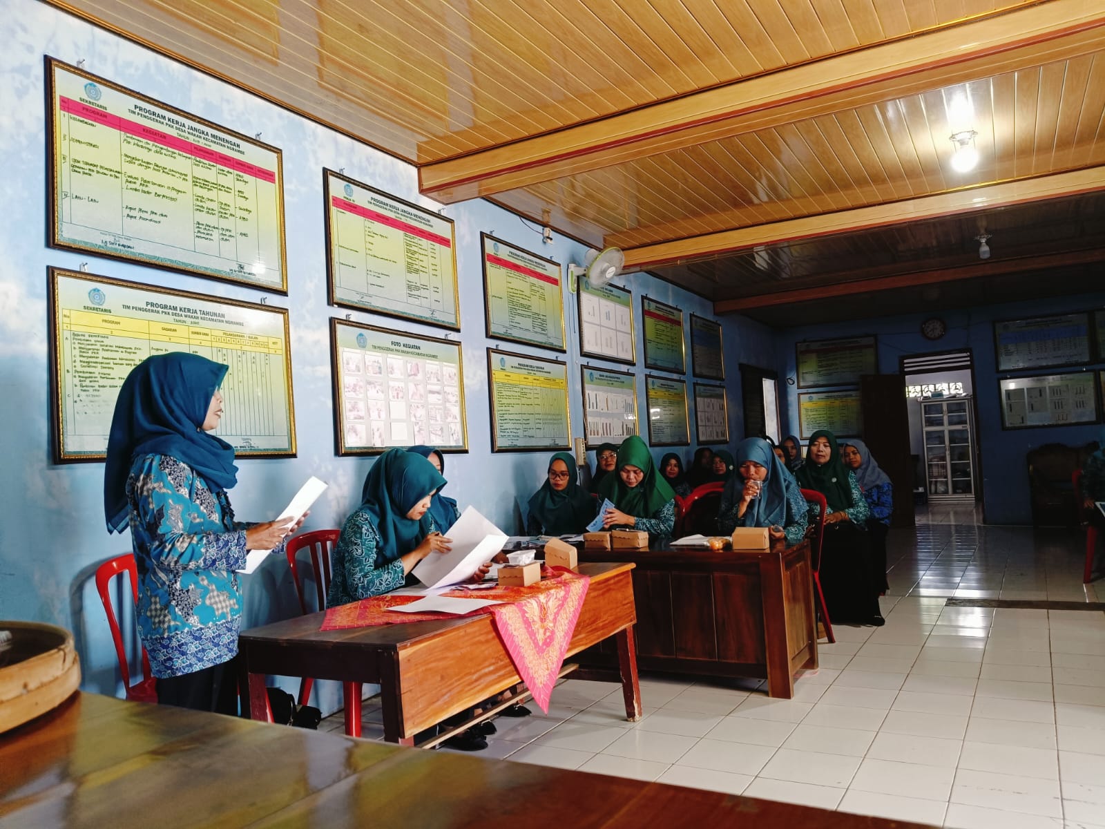 Untuk Pererat Silaturahmi TP-PKK Desa Wakah Adakan Pertemuan Rutin Setiap Bulan