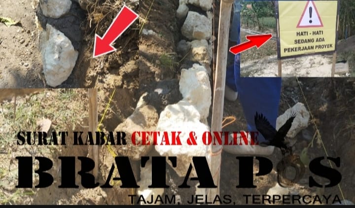 Utamakan Keuntungan Proyek P3TGAI Desa Kara Terlihat Asal Jadi, Sekretaris Salahkan Pers Saat Pengambilan Dokumentasi.