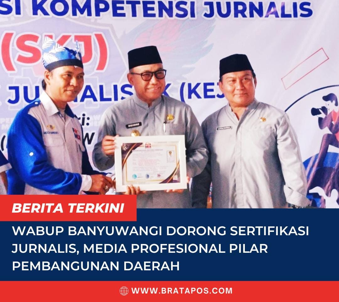 Wabup Banyuwangi Dorong Sertifikasi Jurnalis, Media Profesional Pilar Pembangunan Daerah