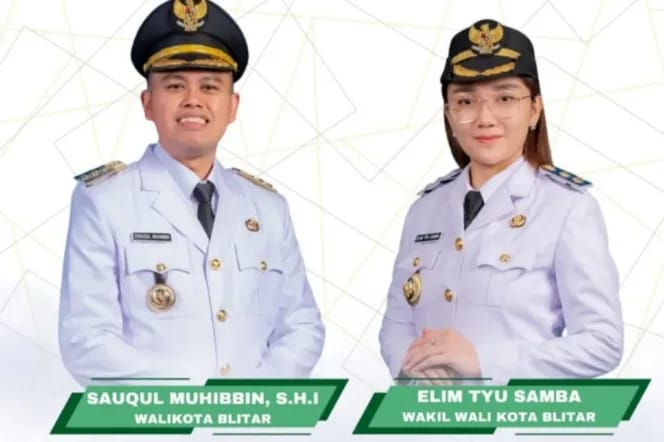 Wali Kota dan Wakil Wali Kota Blitar Mas Ibbin - Mbak Elim Resmi Dilantik, Siap Wujudkan Blitar SAE
