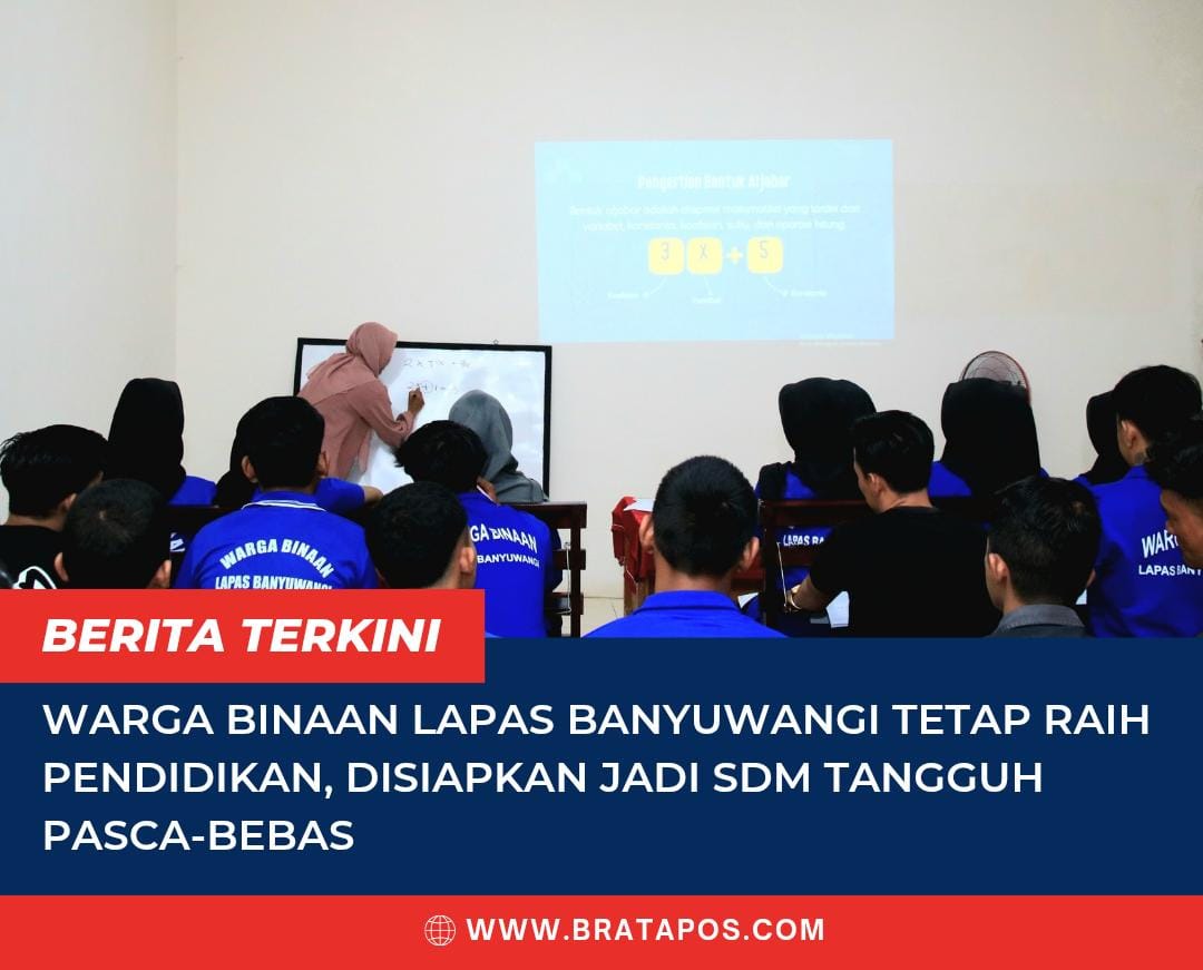 Warga Binaan Lapas Banyuwangi Tetap Raih Pendidikan, Disiapkan Jadi SDM Tangguh Pasca-Bebas
