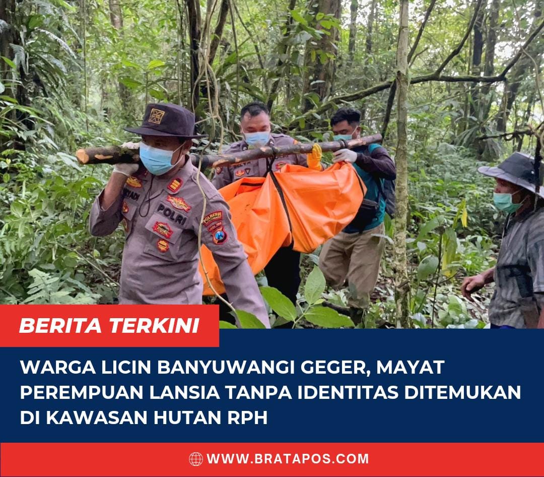 Warga Licin Banyuwangi Geger, Mayat Perempuan Lansia Tanpa Identitas Ditemukan di Kawasan Hutan RPH
