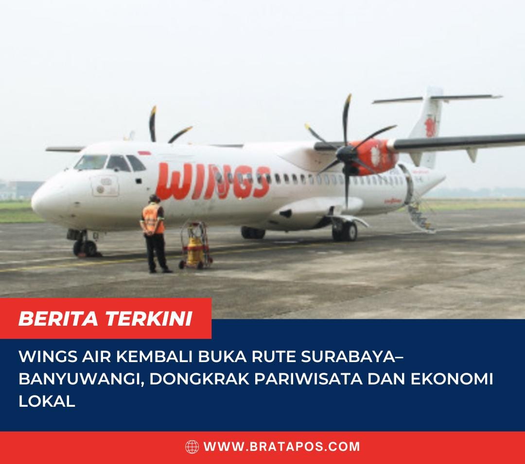 Wings Air Kembali Buka Rute Surabaya–Banyuwangi, Dongkrak Pariwisata dan Ekonomi Lokal